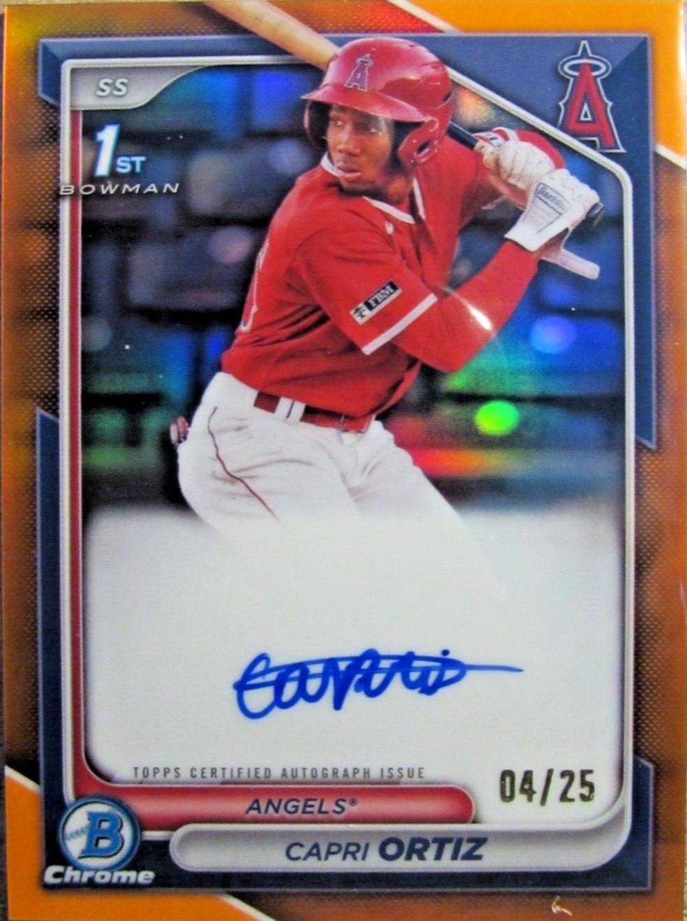 Capri Ortiz [Orange Wave Refractor] #CPA-CO