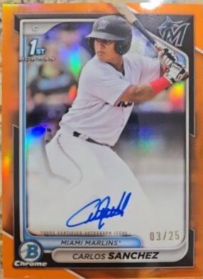 Carlos Sanchez [Orange Refractor] #CPA-CS