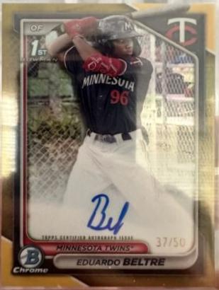 Eduardo Beltre [Gold Refractor] #CPA-EB