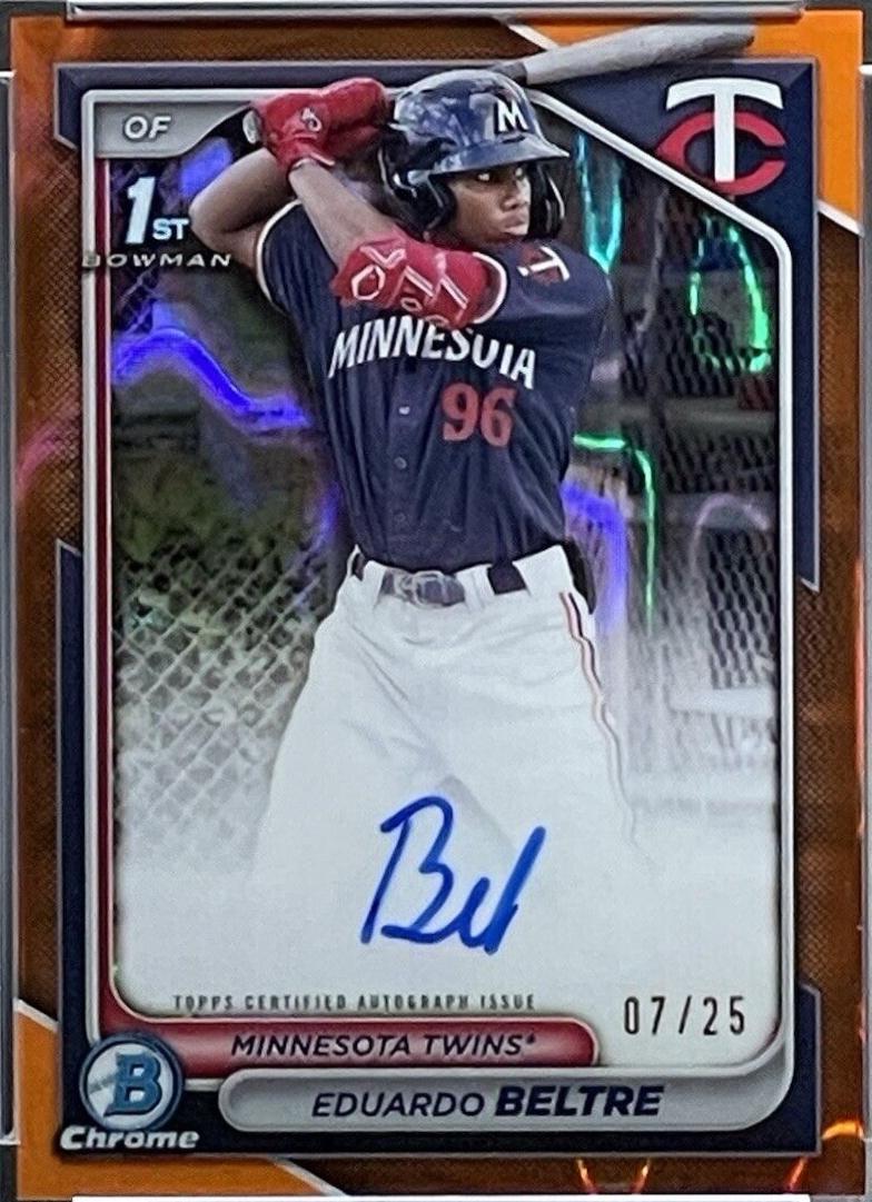 Eduardo Beltre [Orange Lava Refractor] #CPA-EB