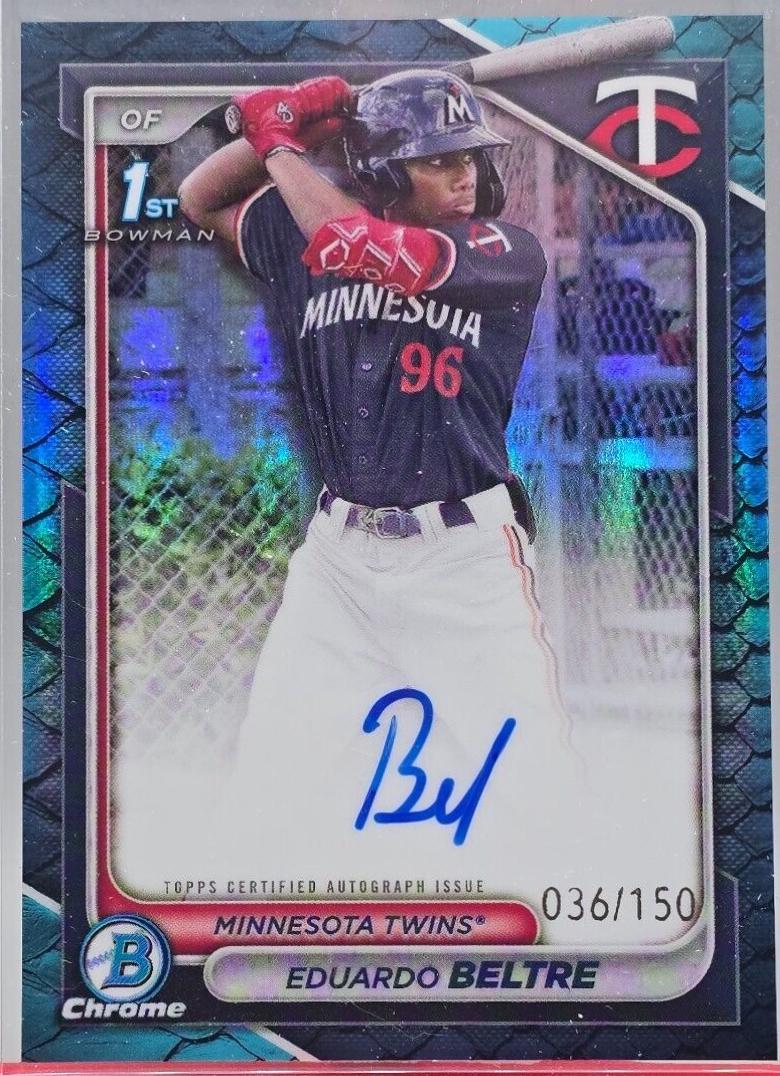 Eduardo Beltre [Reptillian Blue Refractor] #CPA-EB