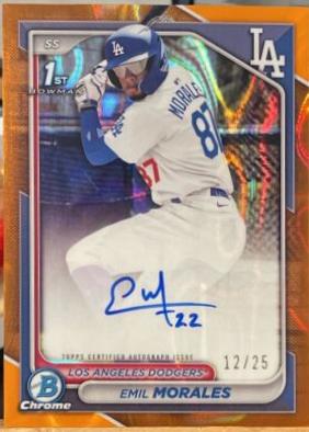 Emil Morales [Orange Lava Refractor] #CPA-EM