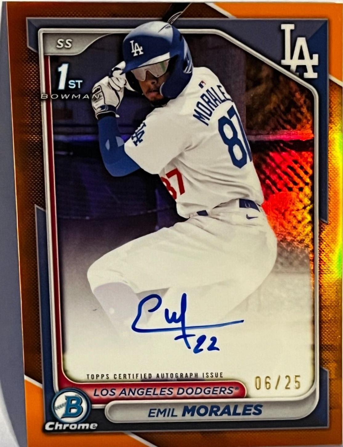 Emil Morales [Orange Refractor] #CPA-EM