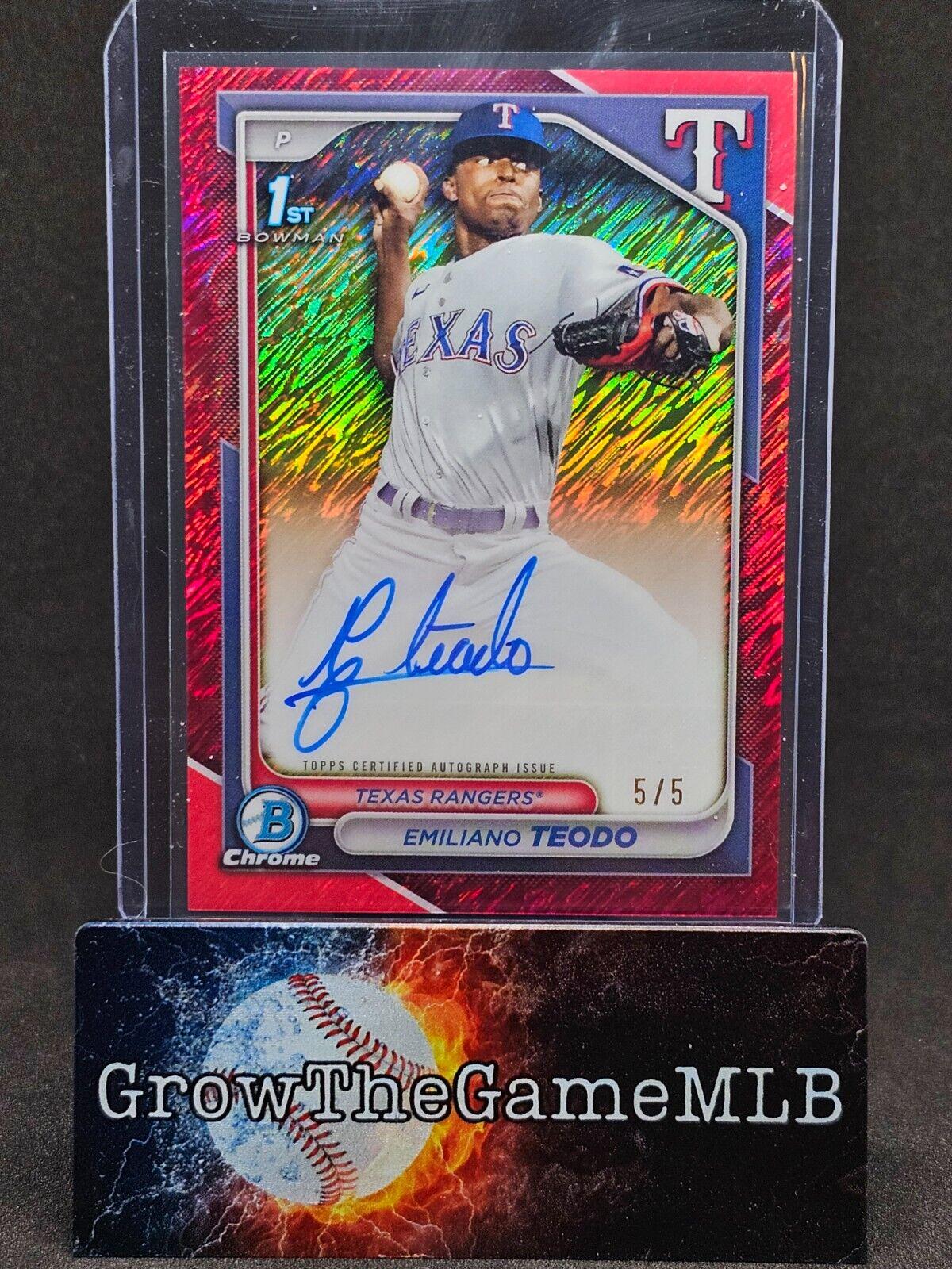 Emiliano Teodo [Red Shimmer Refractor] #CPA-ETE