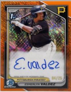 Esmerlyn Valdez [Shimmer Orange Refractor] #CPA-EV