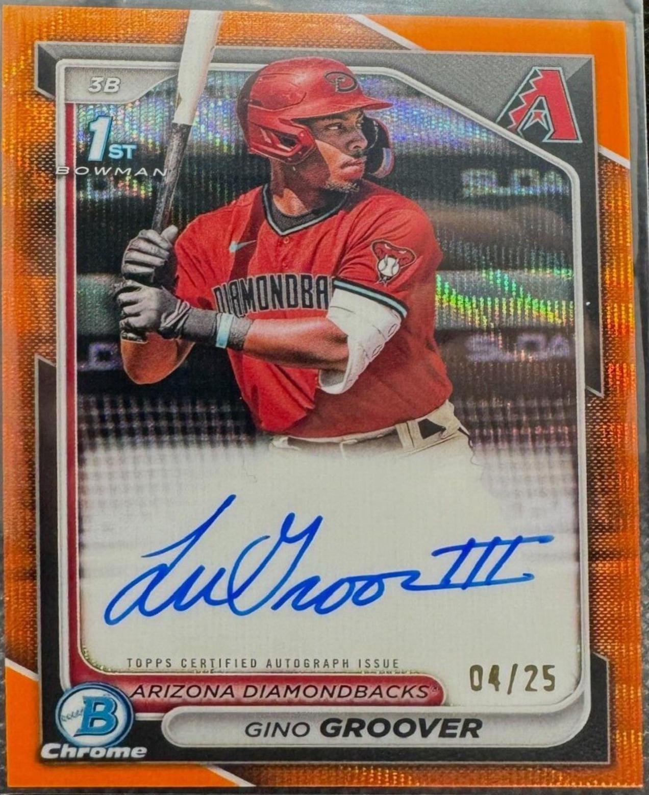 Gino Groover [Orange Wave Refractor] #CPA-GG