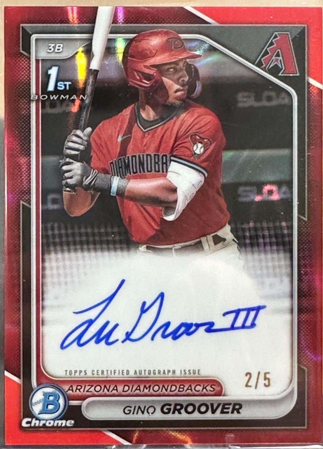Gino Groover [Red Lava Refractor] #CPA-GG