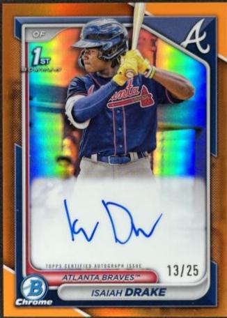 Isaiah Drake [Orange Refractor] #CPA-ID