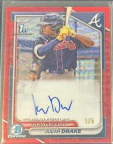Isaiah Drake [Red Wave Refractor] #CPA-ID