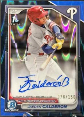 Jaeden Calderon [Blue RayWave Refractor] #CPA-JCN