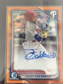 Jaeden Calderon [Orange Refractor] #CPA-JCN
