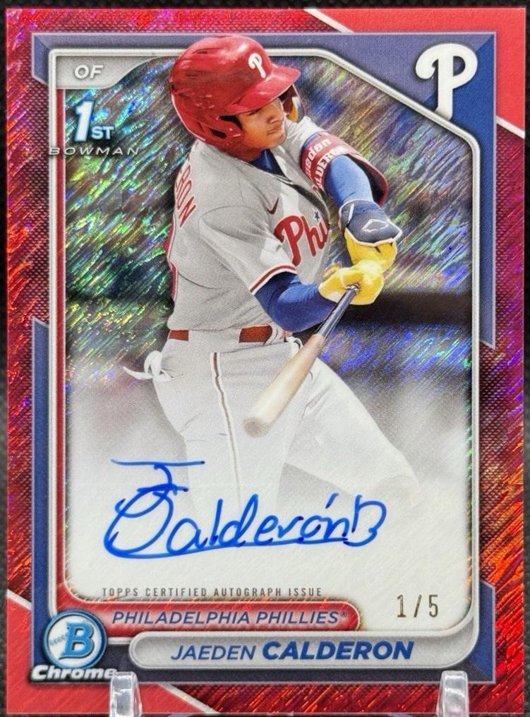 Jaeden Calderon [Red Shimmer Refractor] #CPA-JCN