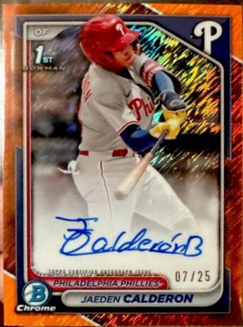 Jaeden Calderon [Shimmer Orange Refractor] #CPA-JCN