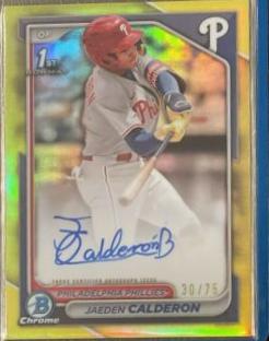 Jaeden Calderon [Yellow Refractor] #CPA-JCN