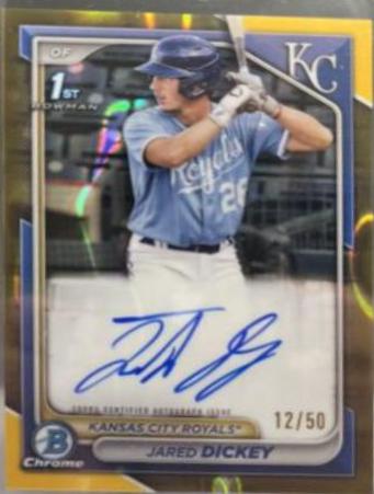 Jared Dickey [Gold Refractor] #CPA-JDI