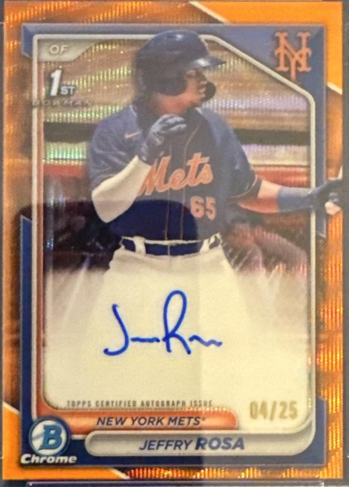 Jeffry Rosa [Orange Wave Refractor] #CPA-JRO