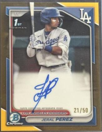 Jeral Perez [Gold Refractor] #CPA-JP