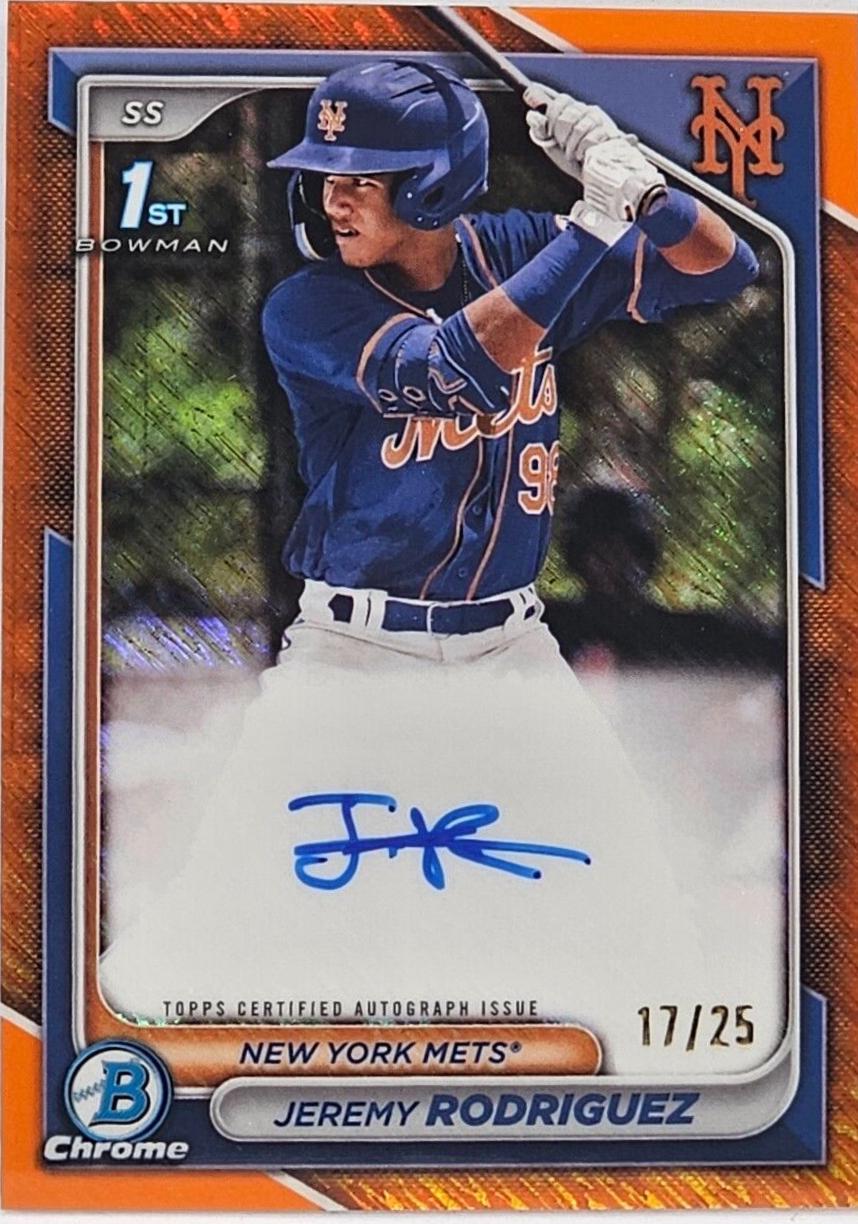 Jeremy Rodriguez [Shimmer Orange Refractor] #CPA-JRZ