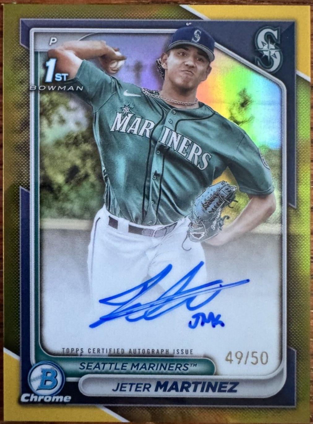 Jeter Martinez [Gold Refractor] #CPA-JMZ