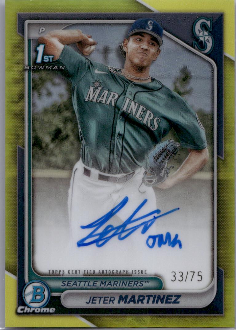 Jeter Martinez [Yellow Refractor] #CPA-JMZ