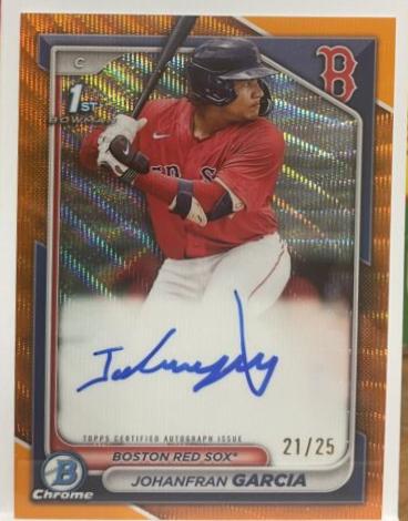 Johanfran Garcia [Orange Wave Refractor] #CPA-JG