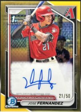 Jose Fernandez [Gold Refractor] #CPA-JF