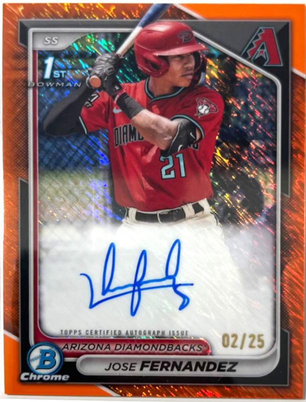 Jose Fernandez [Shimmer Orange Refractor] #CPA-JF