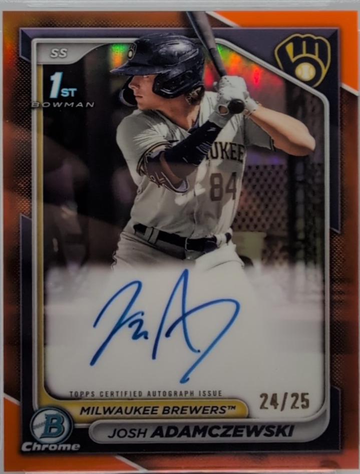 Josh Adamczewski [Shimmer Orange Refractor] #CPA-JAI