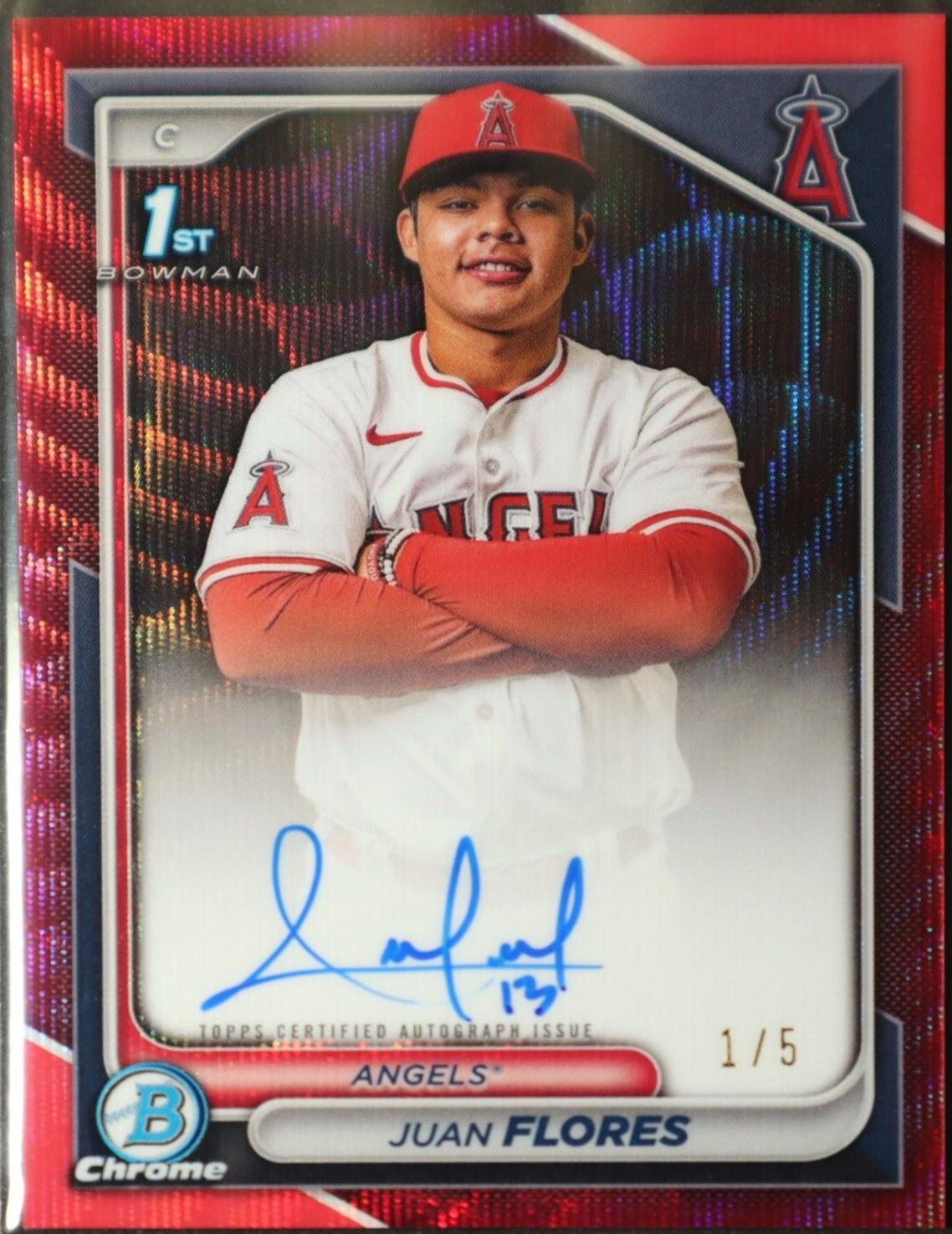 Juan Flores [Red Wave Refractor] #CPA-JF