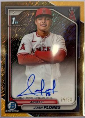 Juan Flores [Shimmer Gold Refractor] #CPA-JF