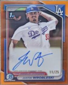 Justin Wrobleski [Orange Refractor] #CPA-JWR