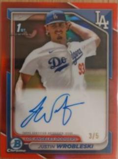 Justin Wrobleski [Red Refractor] #CPA-JWR