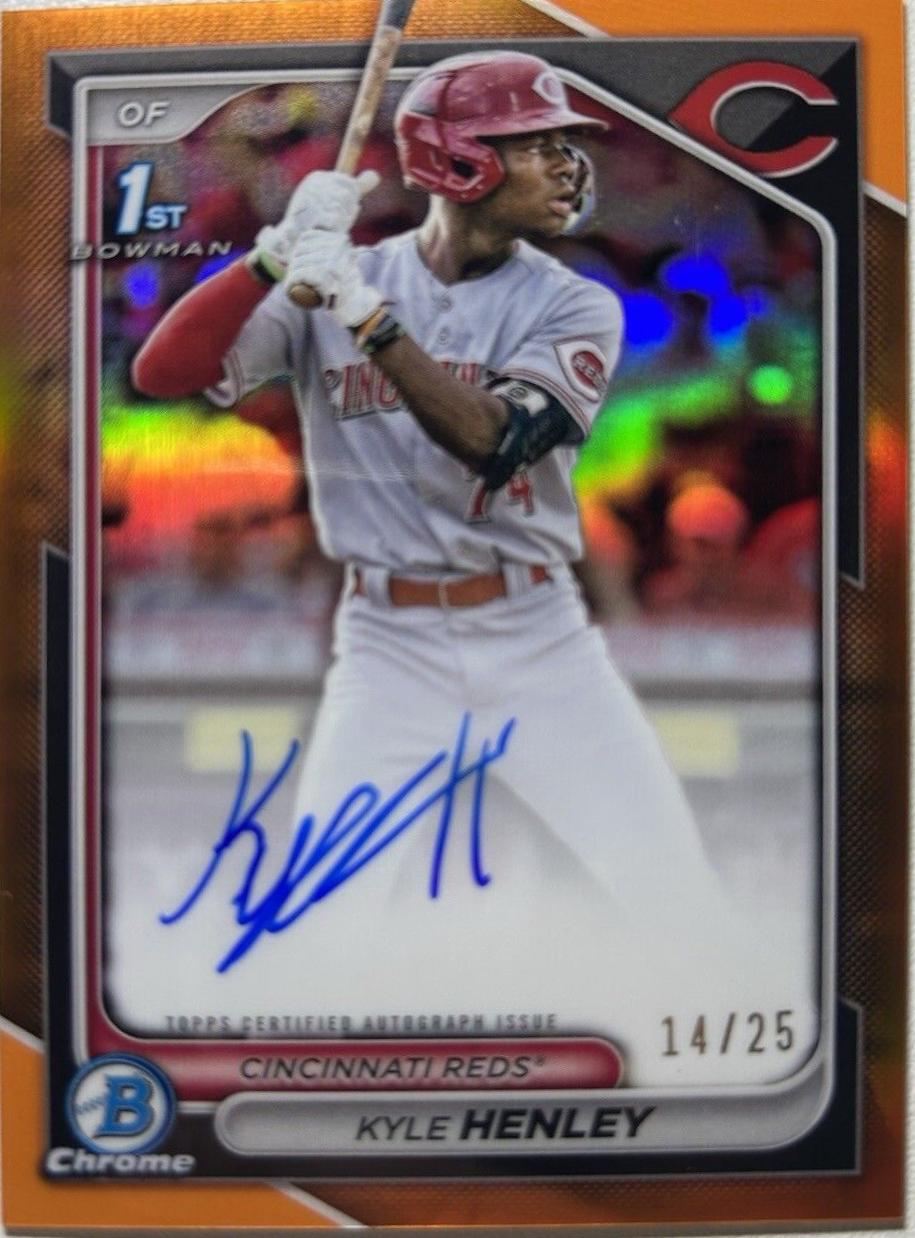 Kyle Henley [Orange Refractor] #CPA-KHY
