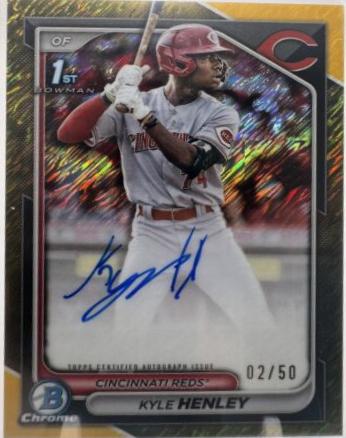 Kyle Henley [Shimmer Gold Refractor] #CPA-KHY