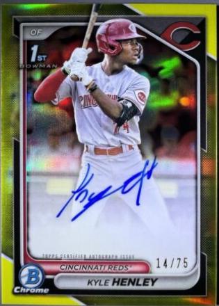 Kyle Henley [Yellow Refractor] #CPA-KHY