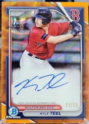 Kyle Teel [Shimmer Orange Refractor] #CPA-KT