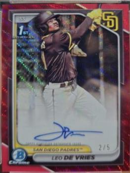 Leo De Vries [Red Wave Refractor] #CPA-LD