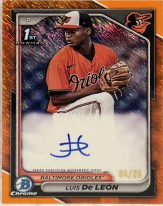 Luis De Leon [Shimmer Orange Refractor] #CPA-LDL