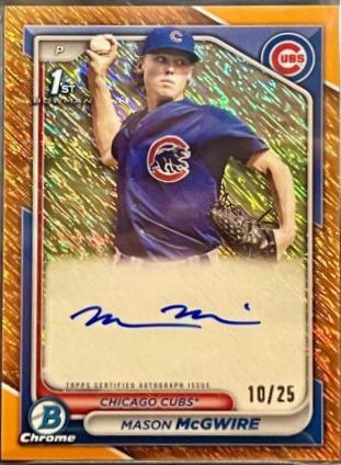 Mason McGwire [Shimmer Orange Refractor] #CPA-MM
