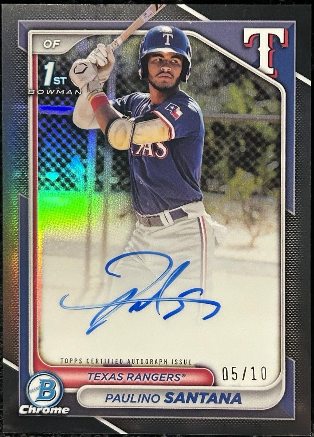 Paulino Santana [Black Refractor] #CPA-PS