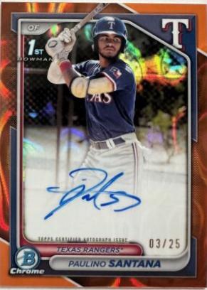 Paulino Santana [Orange Lava Refractor] #CPA-PS