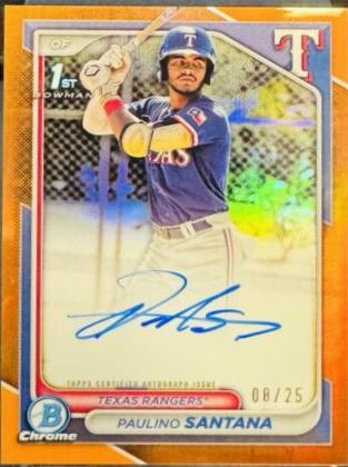 Paulino Santana [Orange Refractor] #CPA-PS