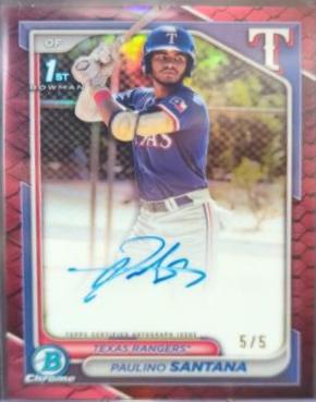 Paulino Santana [Red Refractor] #CPA-PS