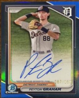 Peyton Graham [Blue Refractor] #CPA-PGR
