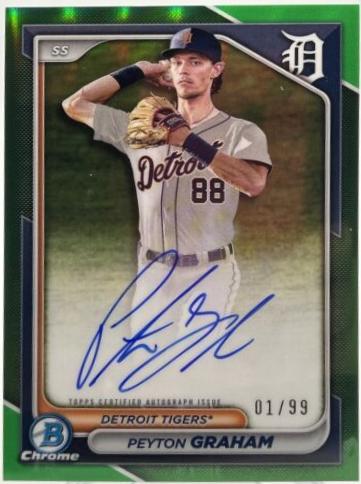Peyton Graham [Green Refractor] #CPA-PGR