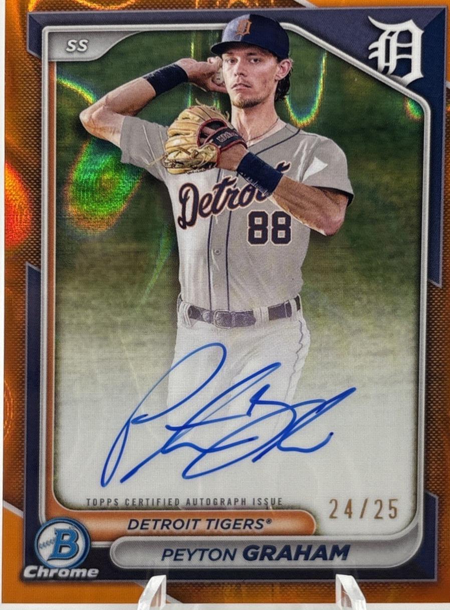 Peyton Graham [Orange Lava Refractor] #CPA-PGR