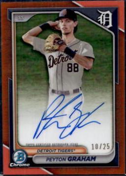 Peyton Graham [Orange Refractor] #CPA-PGR