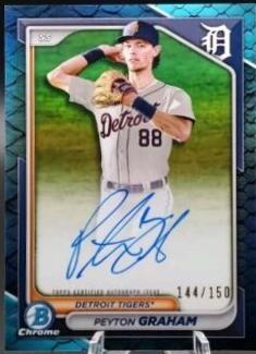 Peyton Graham [Reptillian Blue Refractor] #CPA-PGR