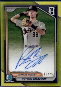 Peyton Graham [Yellow Refractor] #CPA-PGR