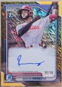 Raylin Heredia [Shimmer Gold Refractor] #CPA-RH